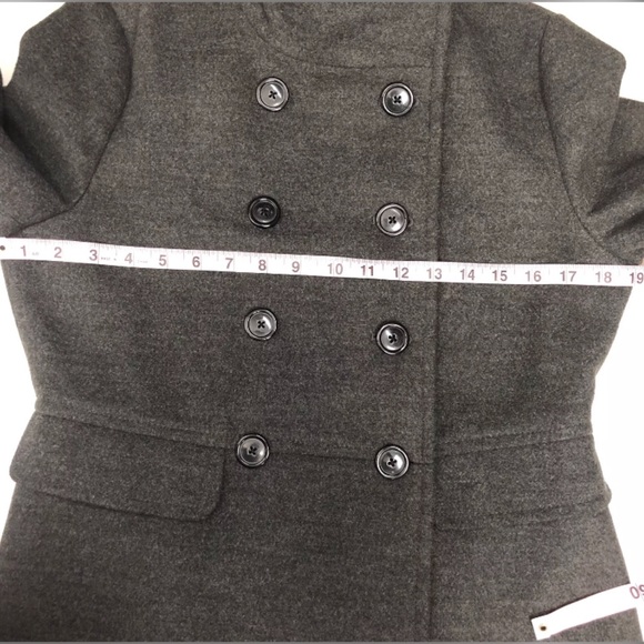 Old Navy Double-Breasted Gray Jacket/ Coat - Picture 5 of 8